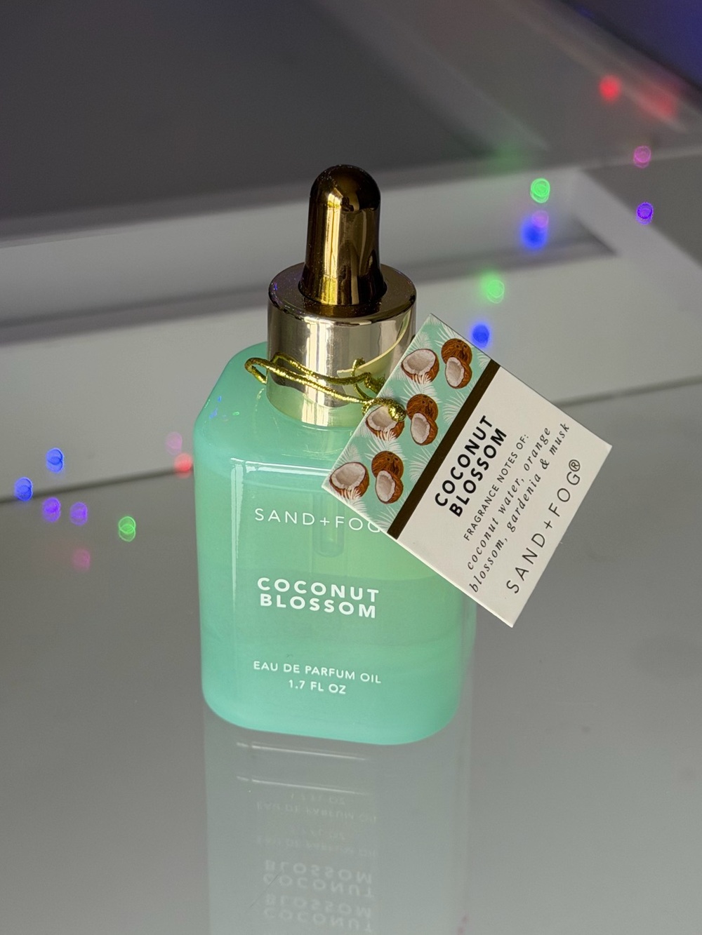 SAND + FOG Eau de Parfum Perfume Oil 50 ml 1.7 oz Dropper Bottle NEW aqua blue